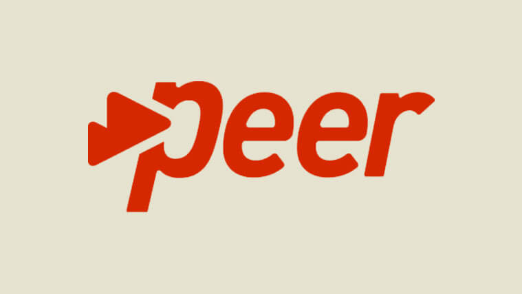 Sfondo con logo Peer.tv