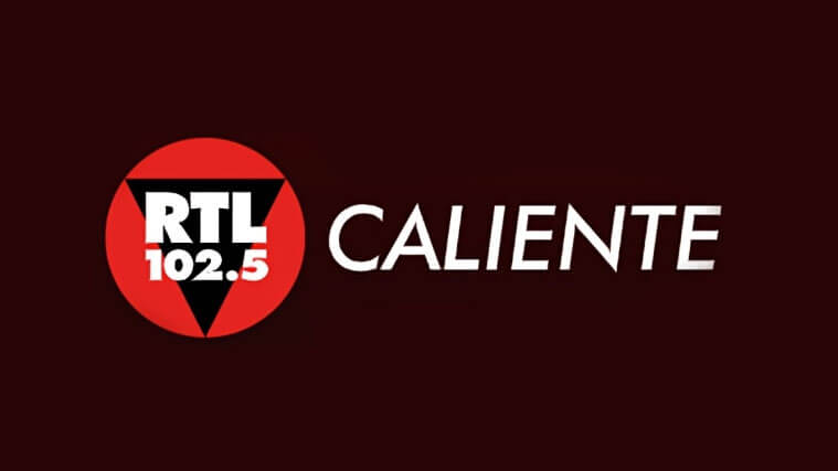 Sfondo con logo RTL 102.5 Caliente