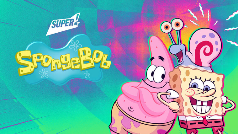 Sfondo con logo SpongeBob TV